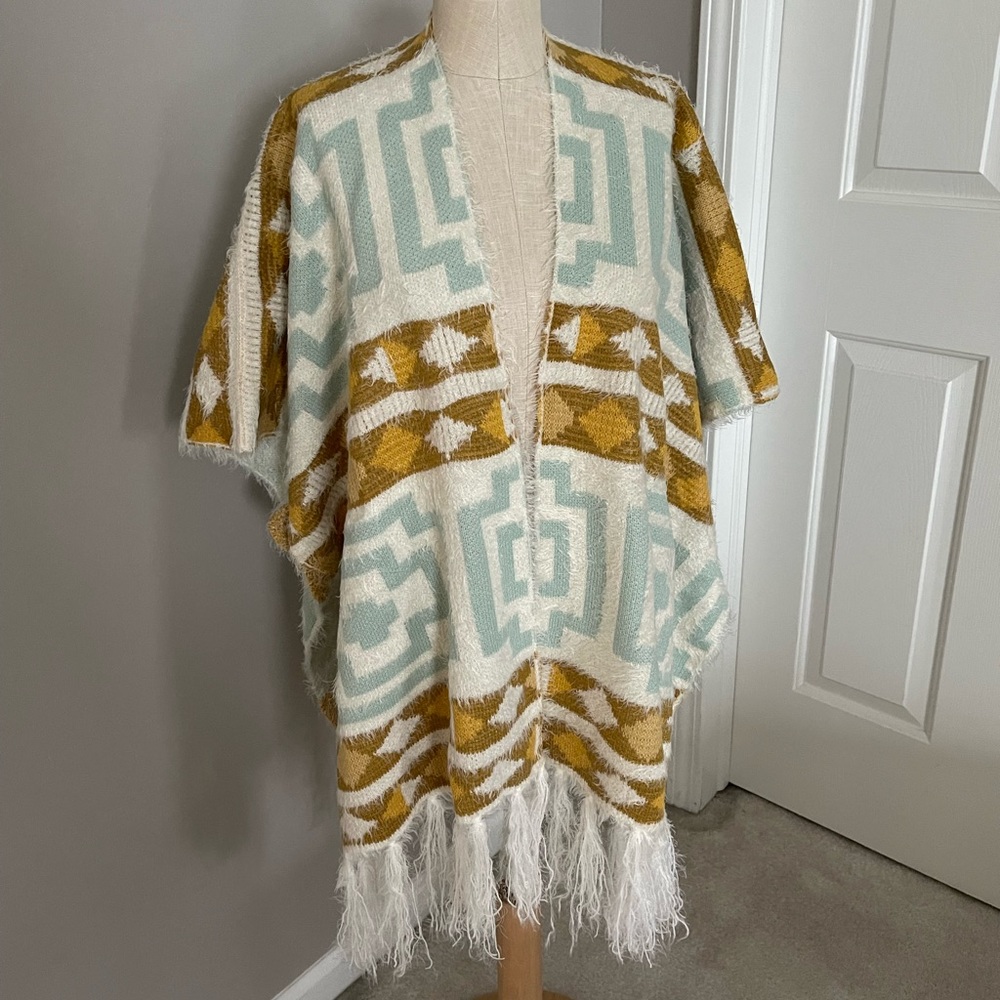 Free People Aztec Kimono Sweater